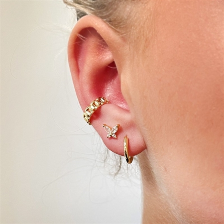 MerlePerle - Ear cuff i forgyldt sølv MP-E-11055